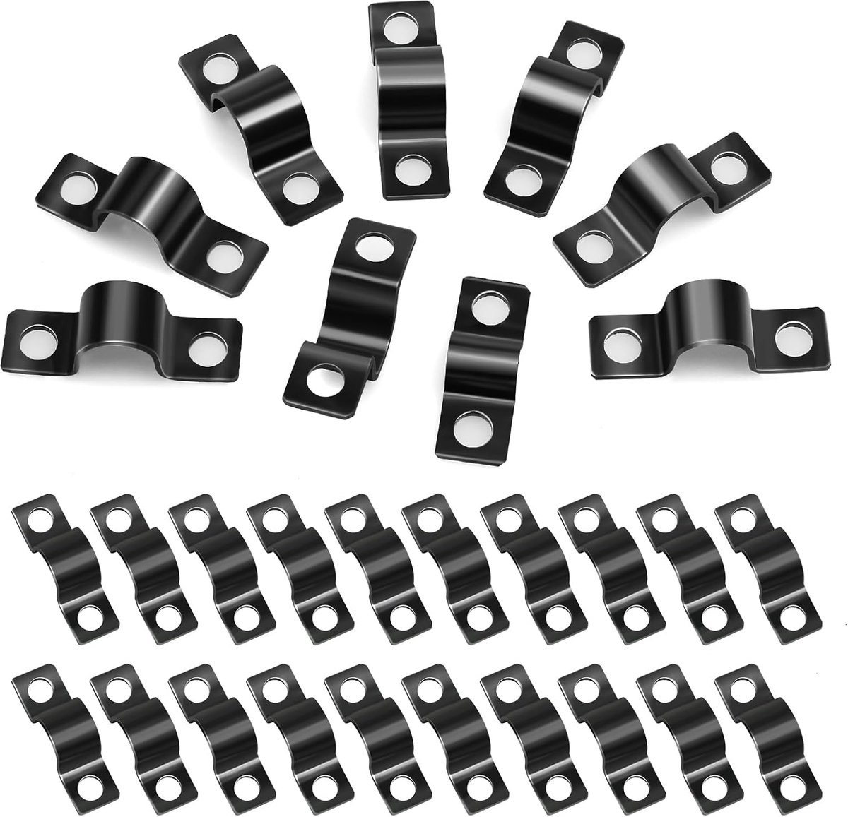Slangklemmen 10 mm - U-Tube Clamps - Roestvrij staal - Ideaal voor waterslang en gasslang - ShopVlot