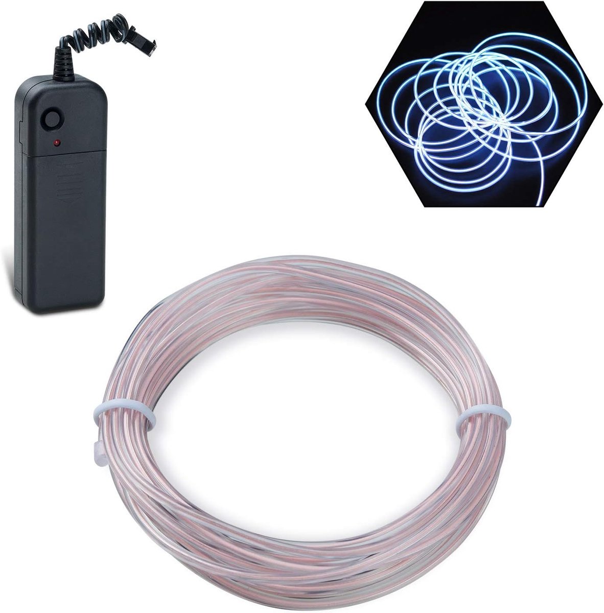 Neon verlichting draad 5m - flexibele EL kabel - 3 modi - sfeervolle party verlichting - ShopVlot