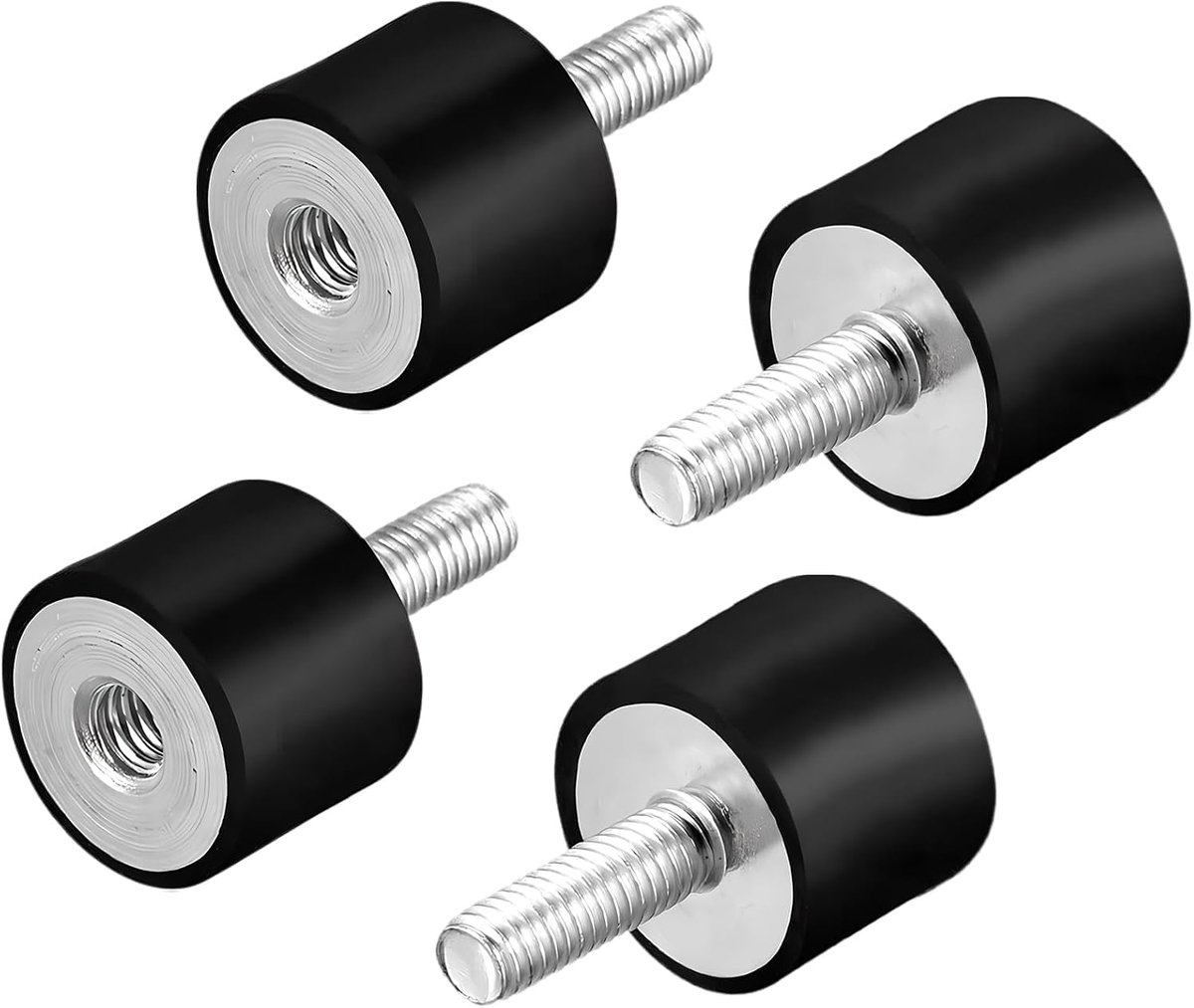 Vibratie demper M8 - Rubber buffer M8 x 23 mm - Geluiddemping - Bescherming voor motoren en pompen - ShopVlot