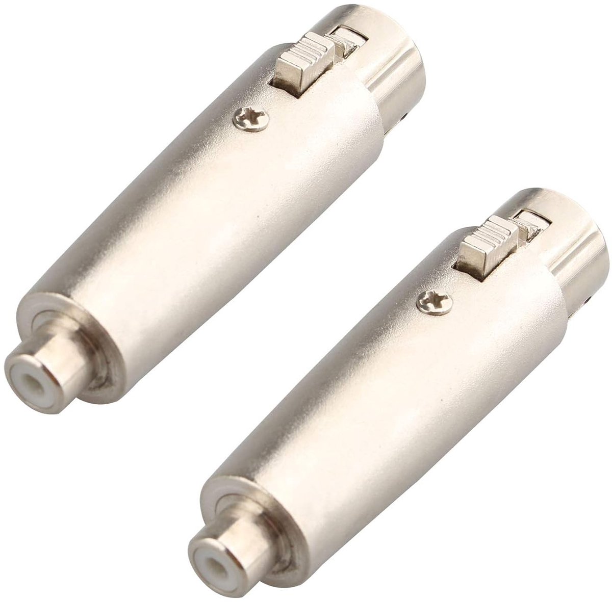 XLR naar RCA adapter - 2 stuks - 3-pin female naar RCA female - robuust en duurzaam - ShopVlot