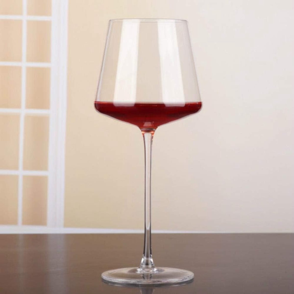Wijnglas 400 ml - loodvrij kristalglas - helder en puur - voor het verbeteren van wijnaroma - ShopVlot