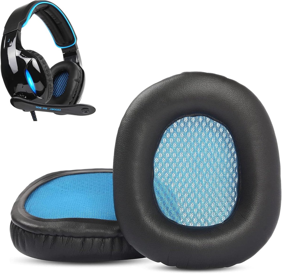 Ear Pads Compatible with Sades SA902/SA903/SA905 Headsets Ear Pads Replacement with Softer Protein Leather and Memory - ShopVlot