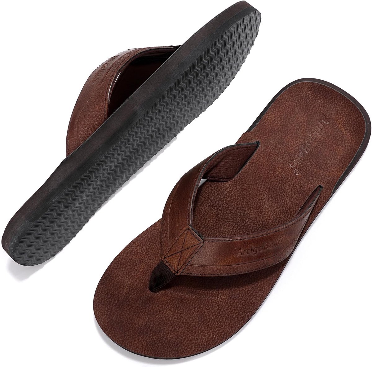 ARRIGO BELLO Mens Slides Non-Slip Shower Beach Pool Shoes Summer Open Toe Sandal Soft Slip-On Comfort Quality Fashion - ShopVlot