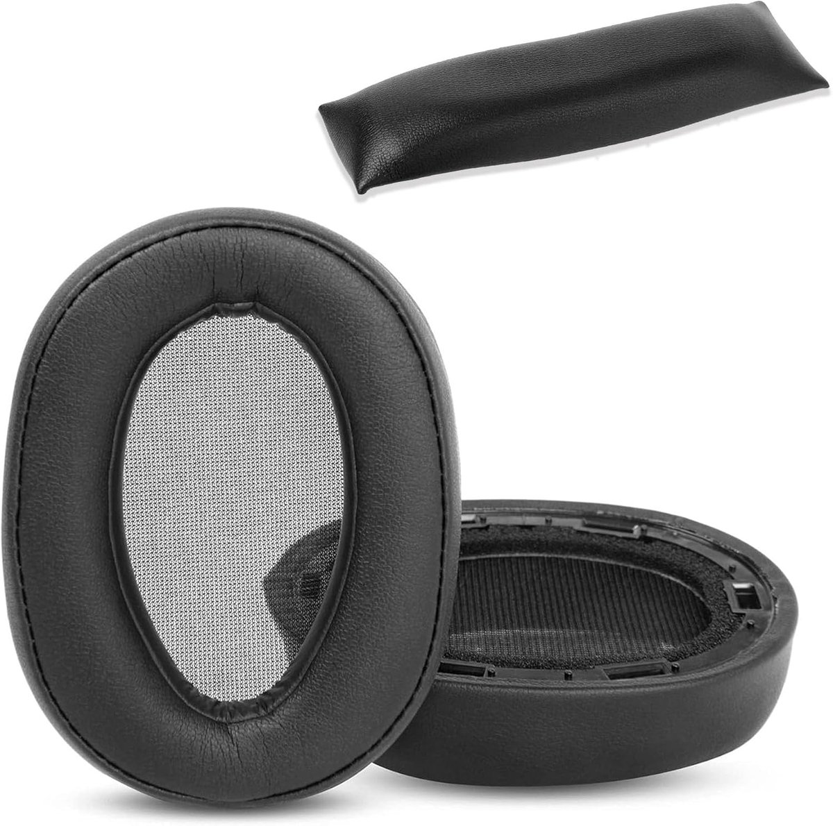 Ear Pads and Headband Compatible with Sony MDR-100ABN WH-H900N Headphones Ear Pads Replacement Cushion (Protein - ShopVlot