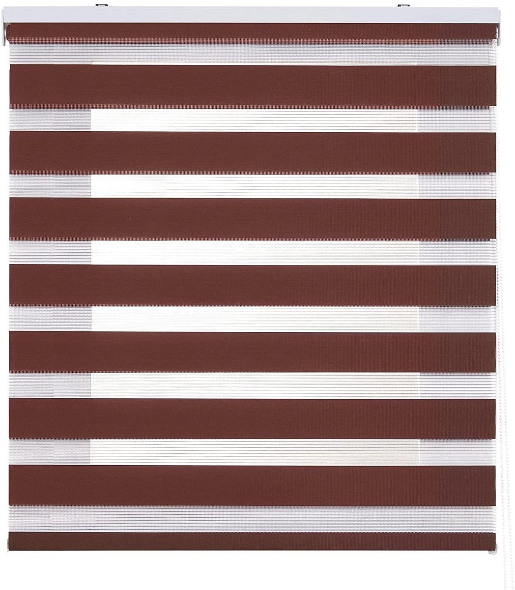 Solidchoice - Rollertor Dubbele Rolgordijn Dag en Nacht 125 x 175 cm Bruin