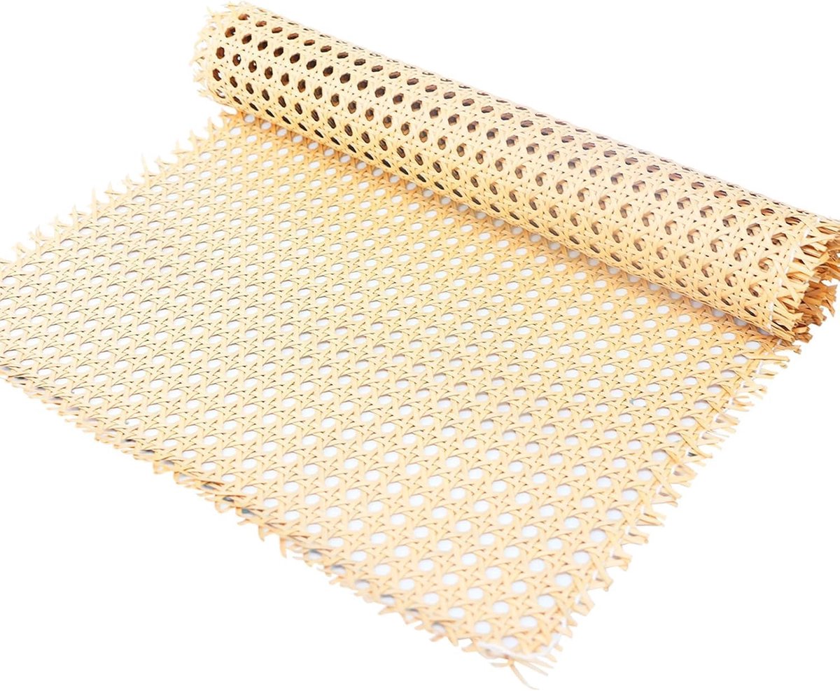 Wiener Braided Rattan Belt, 50 x 200 cm, Mildew Resistant, Natural Material, Honeycomb Braid Tube, Waterproof - ShopVlot