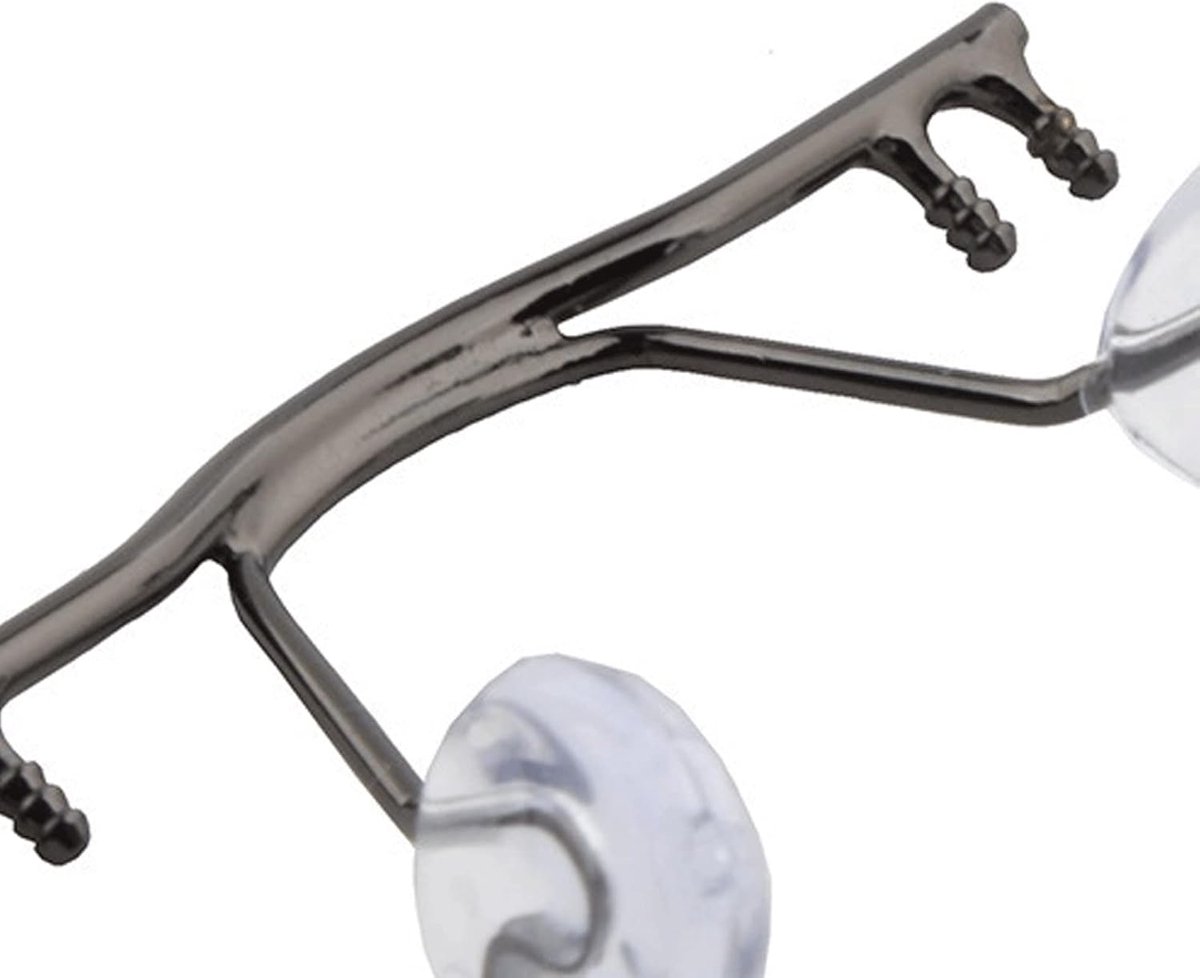 10pcs/Glasses Nose Pad Holder, Stainless Steel Glass Bridge With Nose Pads, Glasses Bridge, Replacement Rimless Frame - ShopVlot