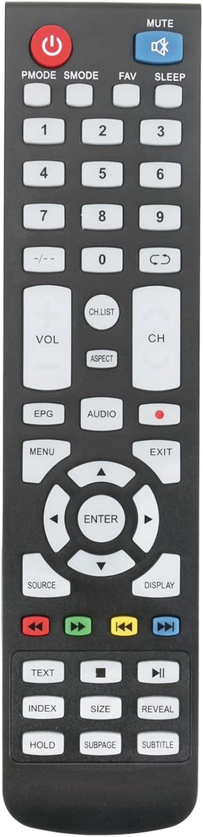 ALLIMITY Remote Control Replacement suitable for BRANDT JVC UNITED TV LT-32HG82U LT-32FD300 LT-19HA82U LT-32HG82WU - ShopVlot