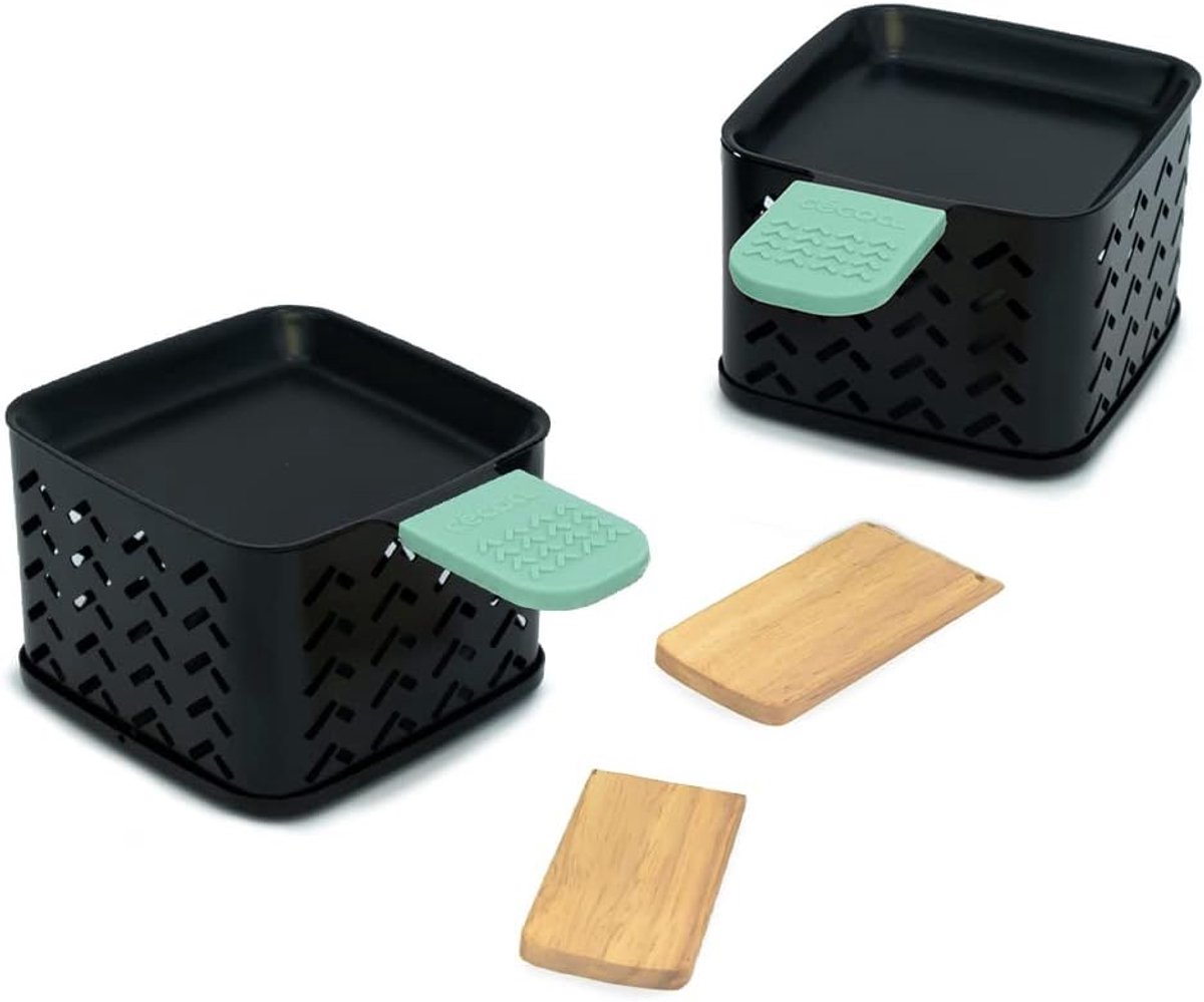 CÉCOA - Set of 2 candle holders - Cheese'Up - Processed cheese in 2 minutes - Without electricity - Compact size - ShopVlot