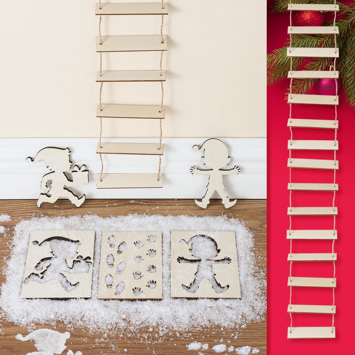 Tuinkabouters set van 5 - 10 x 7,5 cm - geluk brengers - sfeervolle decoratie - ShopVlot