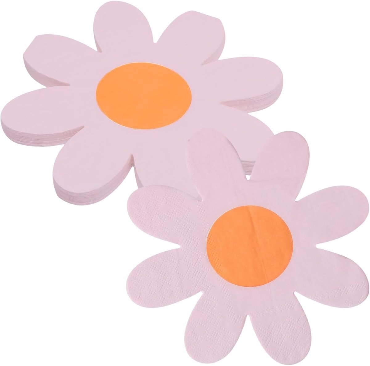 Servetten 40 Stuks - Roze Daisy Decoratie - Creatief Bloemenpatroon - Ideaal voor Verjaardagen - ShopVlot