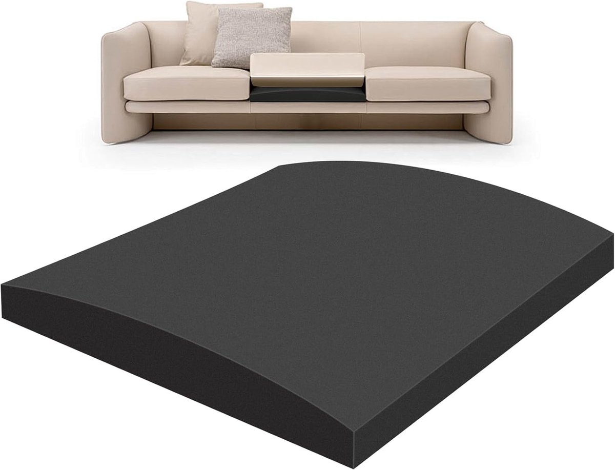 Sofa kussen 50 x 50 x 8 cm - hoogwaardig schuim - hoge dichtheid - verbetert ondersteuning - ShopVlot