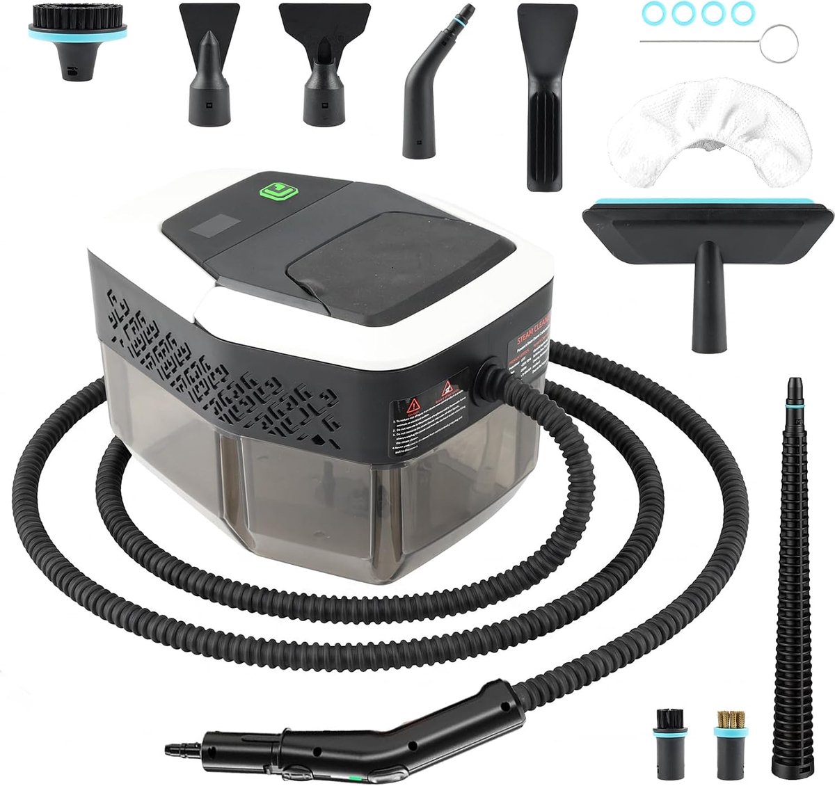 Stoomreiniger 2500 W - 1,8 L Watertank - 4 Bar Stoomdruk - Handapparaat voor grondige reiniging - ShopVlot