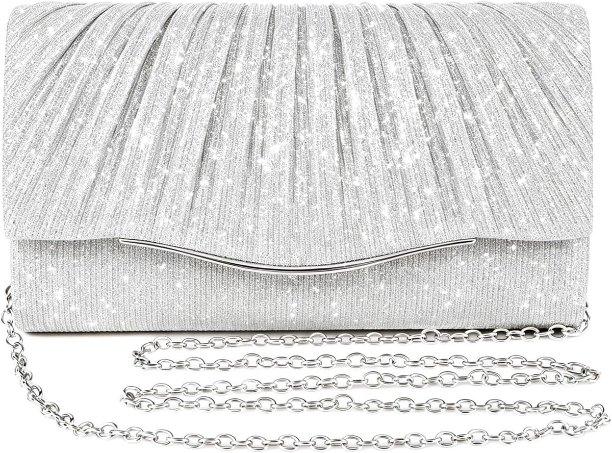 Clutch Avondtas Dames - Enveloptas Met Ketting - Elegant Uitgaanstasje - Perfect Voor Bruiloft - ShopVlot