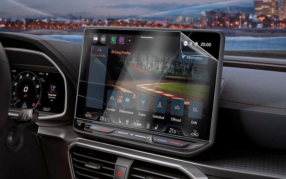 Compatible with Cupra Leon & Cupra Formentor & Cupra Born Film 2025/2026 Navigation Screen 12.9 Inch Infotainment - ShopVlot
