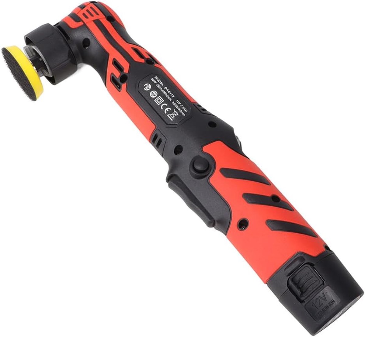 12V Mini Polisher Battery Polishing Kit – 6 Speed 5mm & 12mm Eccentric Brushless Motor, 2x 2000mAh Battery, Quick - ShopVlot