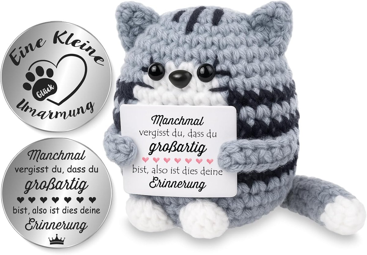 Tixlux Pocket Hug Kat, Woondecoratie (Herinnering) - Duitse Versie - ShopVlot