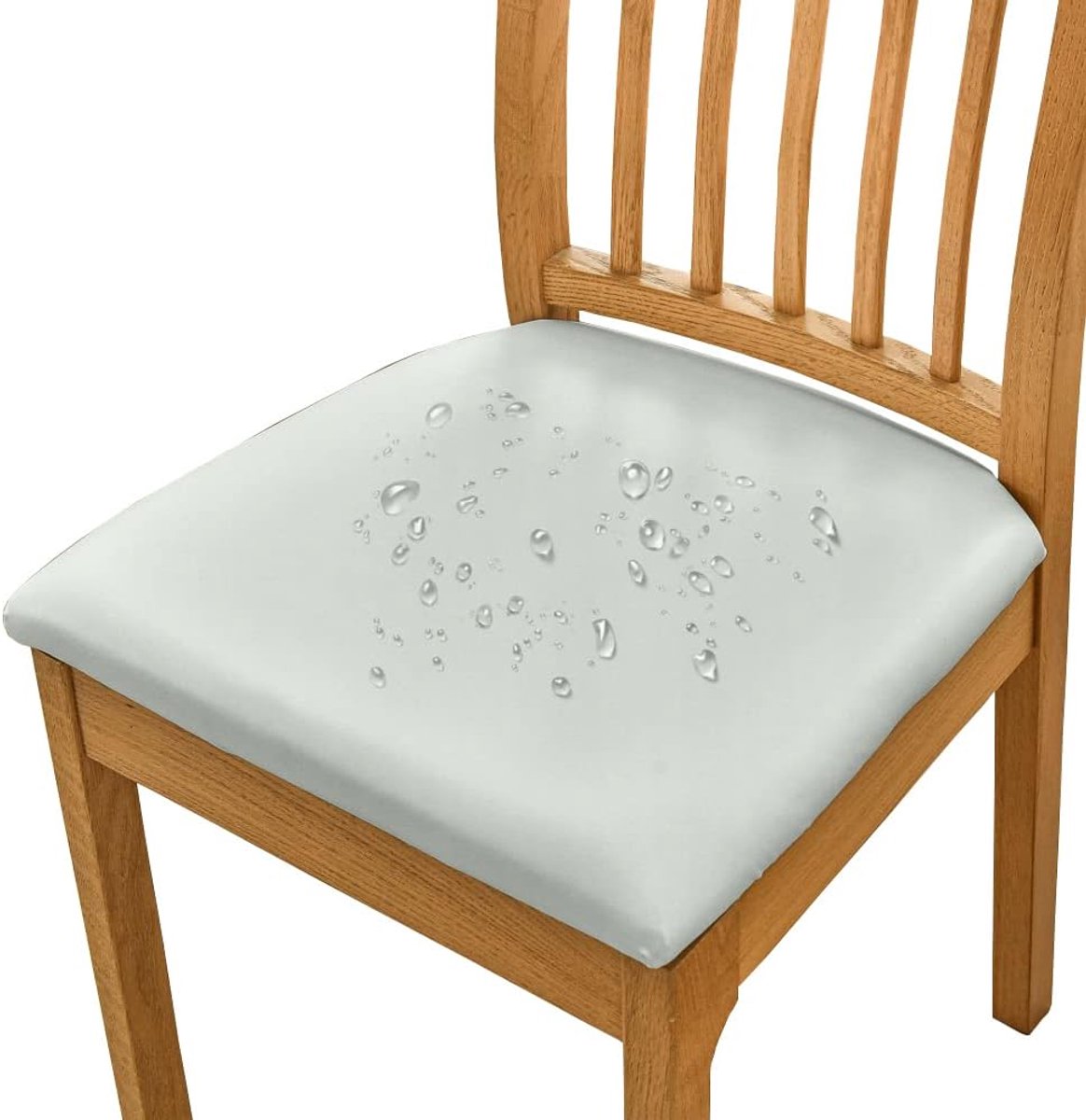 Dining Chair Covers for Set of 2 Waterproof Chair Cover, PU Leather Chair Covers for Dining Room, Kitchen Chairs - ShopVlot