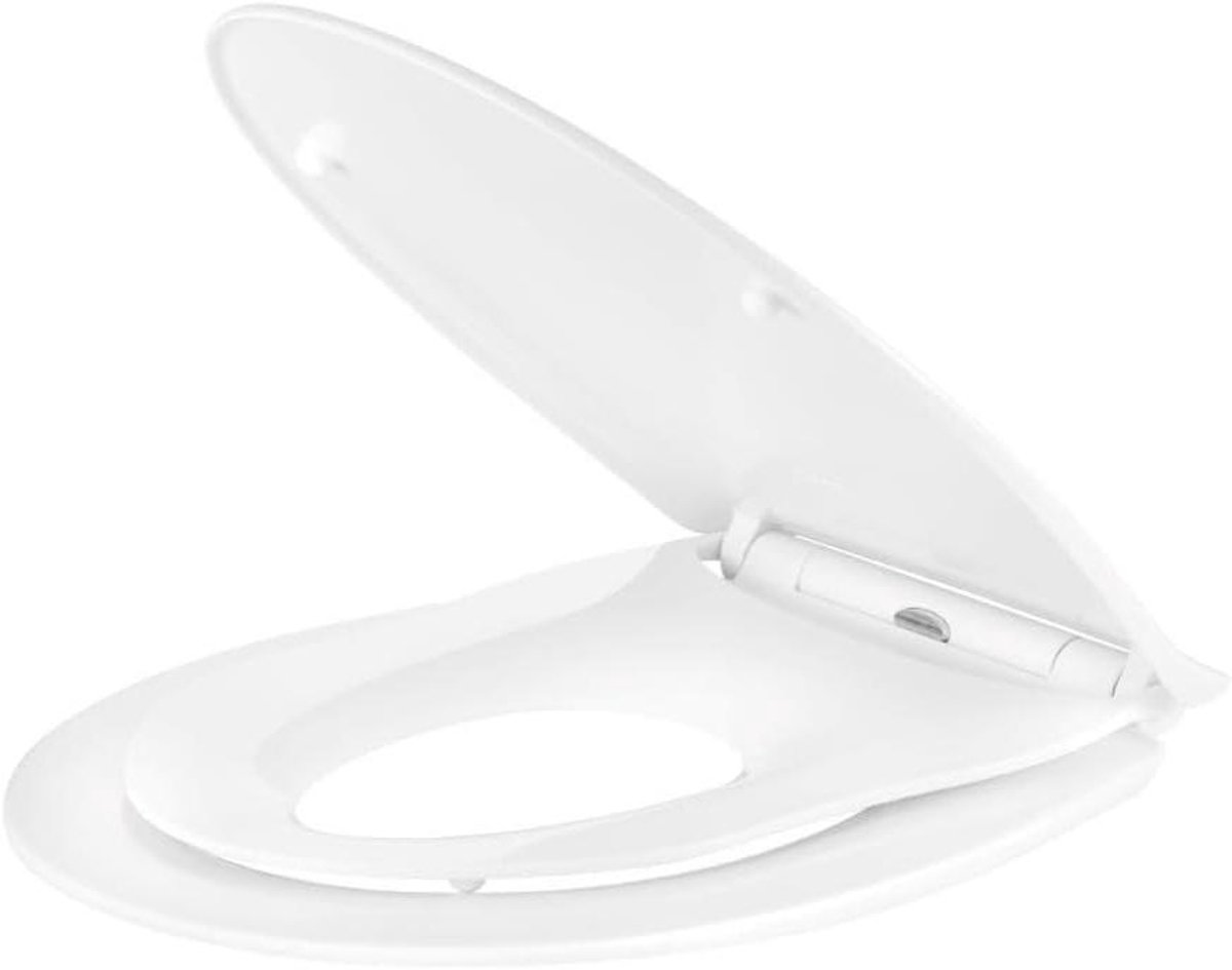 Toiletbril Kinderzitting - Zitting Reducer - Kind Zindelijk Maken - Geïntegreerde Reducer - Rond - Wit