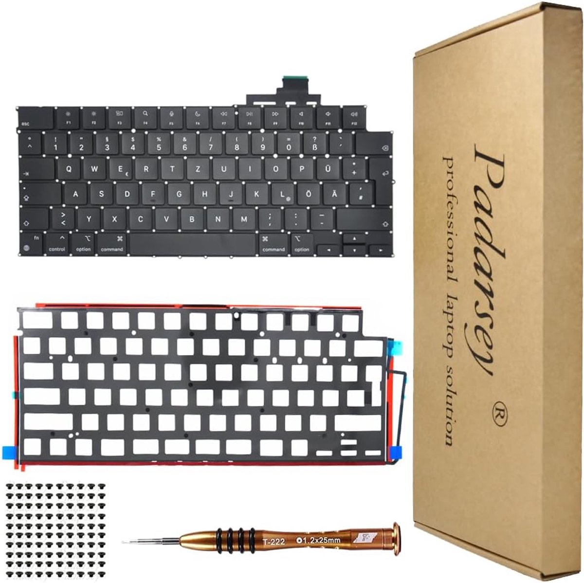 Replacement Backlight German QWERTZ Keyboard Compatible with MacBook Air M2 Retina 13.6 Inch A2681 2022 Dark Blue - ShopVlot