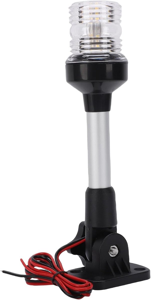 Generic Boat Fence Light, 360 Degree Panoramic LED Navigation Light with IP67 Waterproof and Folding Design, for - ShopVlot
