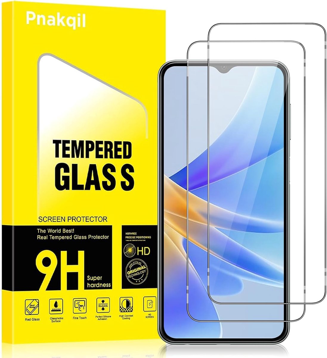 Pnakqil [2 Pieces 9H Hardness] Protective Film HD Transparent Screen Protector Scratch-Proof Clear Clear Screen - ShopVlot