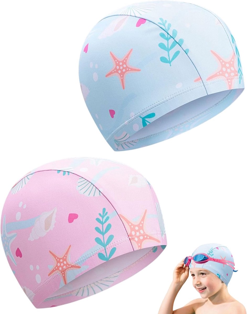 2 stuks kinderzwembad uit polyester voor 1-6 jaar, roze blauw, zacht ademhalingsactief waterdicht, geschikt voor - ShopVlot