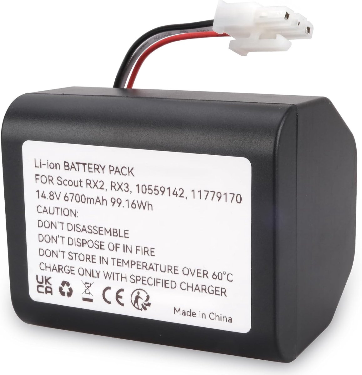 6700mAh Battery Compatible with Miele Scout RX3, RX2, Scout RX2 120, Scout RX3 120 Robot Vacuum Cleaner, YCR-MT12 - ShopVlot