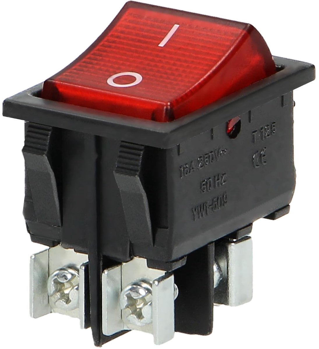 Rocker Switch 230V 16A - Zwart - Verlicht - Eenvoudige bediening - ShopVlot
