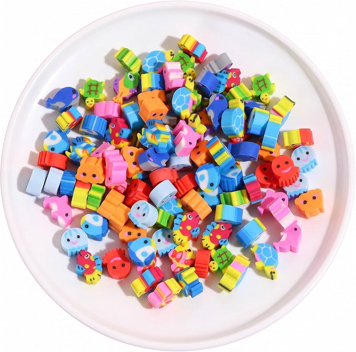Gummen set dieren 100 stuks - mini-gummen zeedieren - kleurrijk gemengd - leuk cadeautje voor kinderen - ShopVlot