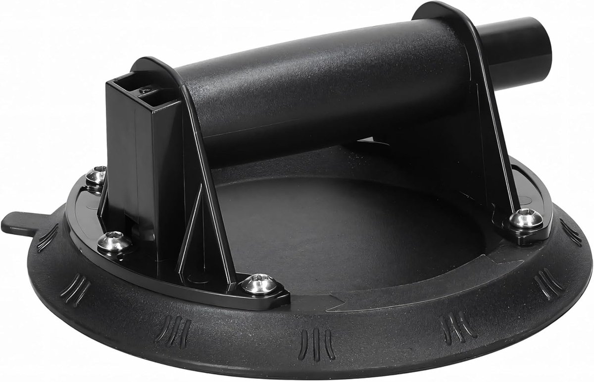 Suction cup 20 cm - tot 140 kg - met pomp en antislip handvat - ideaal voor gladde oppervlakken - ShopVlot