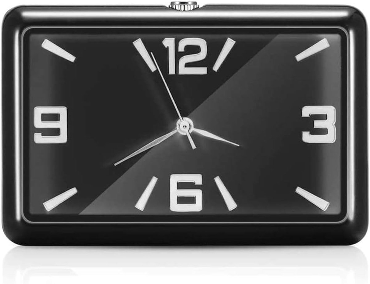 Auto Dashboard Digitale Klok - Mini Ornament - Zwart - Eenvoudig te installeren - ShopVlot