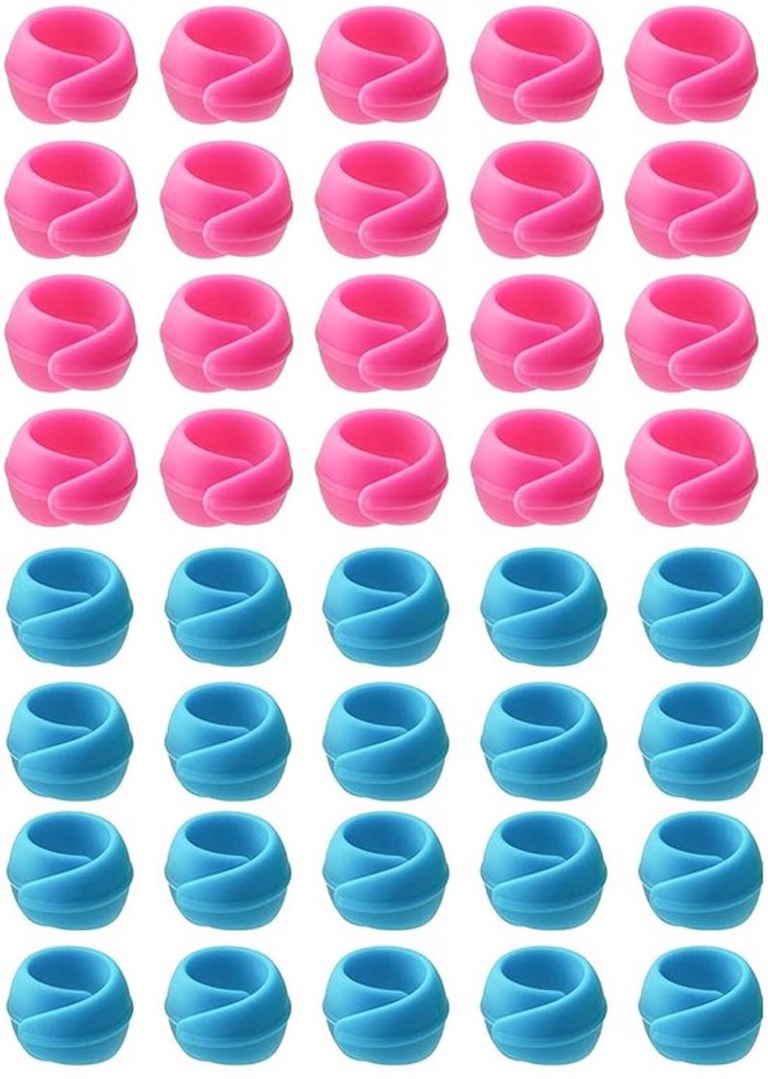 Spoelhouder 40 Stuks - Spoelbevestigingsklemmen - Draadorganizer - Klemspoelbevestiging - Geschikt voor Borduur- en Naimachines - Afmetingen 2,8 x 2,8 cm - Spoelclips