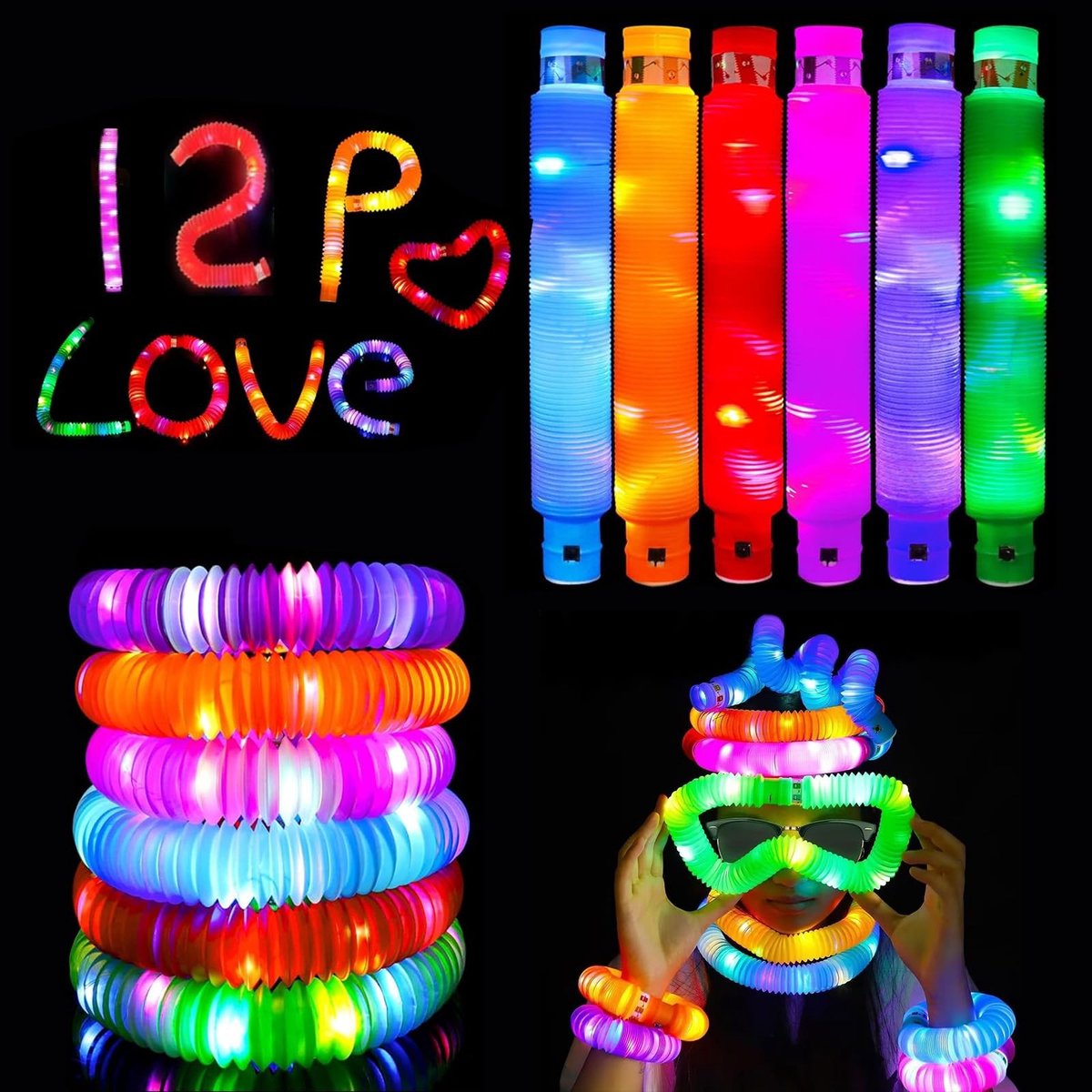 Solidchoice - 12 Stuks Kniklichtjes voor Feestjes en Activiteiten