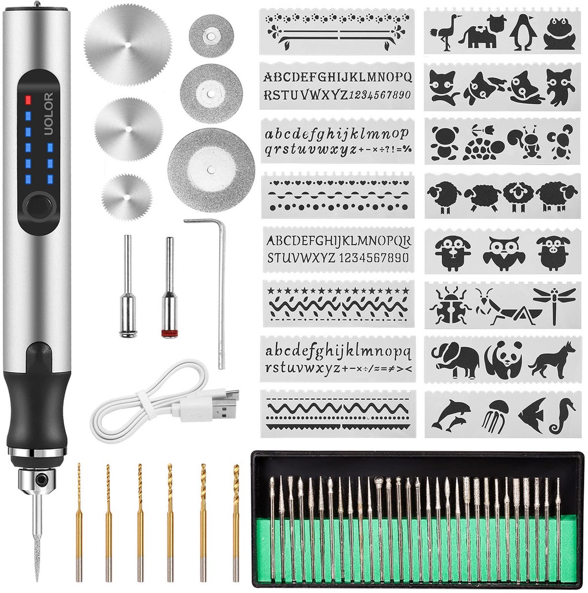 USB Oplaadbare Graveerpen - Mini Elektrisch Graveergereedschap voor Hout, Glas, Metaal, Kunststof en Sieraden - Draagbare DIY Graveermachine