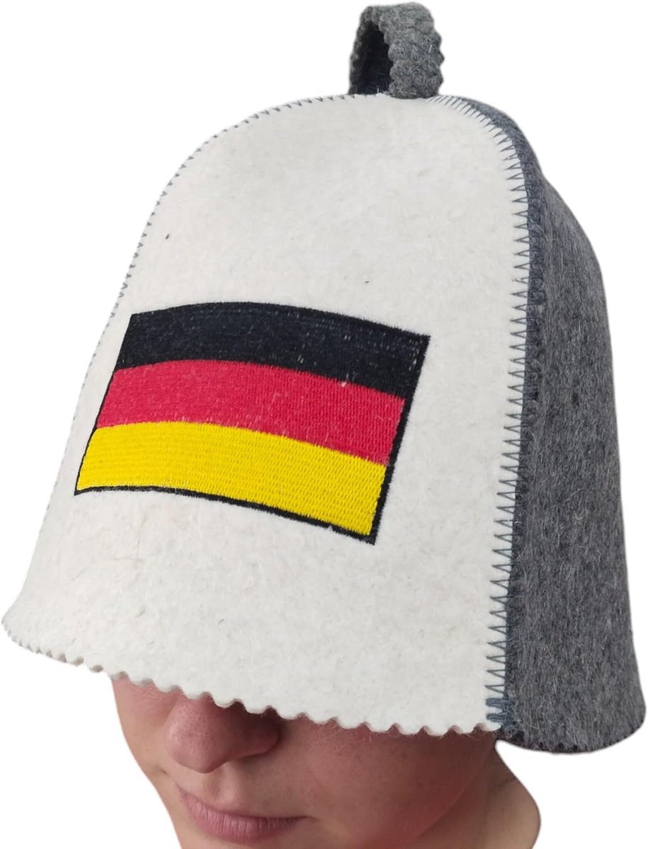 Sauna cap with German flag for men and women, Finnish sauna, sauna cap, felt sauna, for sauna lovers and wellness - ShopVlot