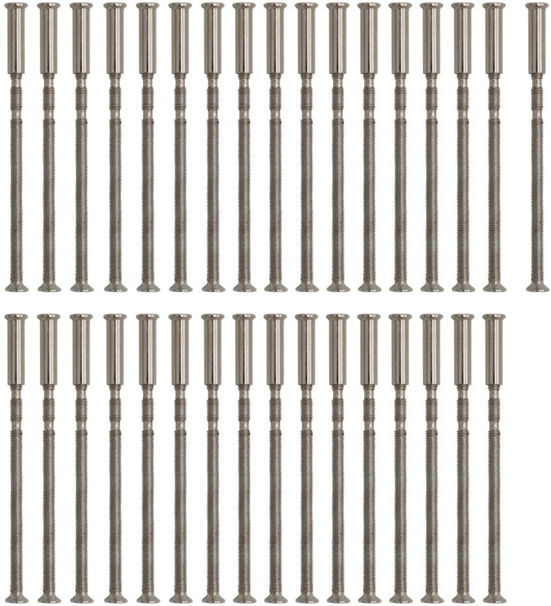 66Pcs M3 Door Handle Screws Connecting Bolts Sleeves Adjustable Length Bolt Fastening Sleeve Male to Female For Solid - ShopVlot