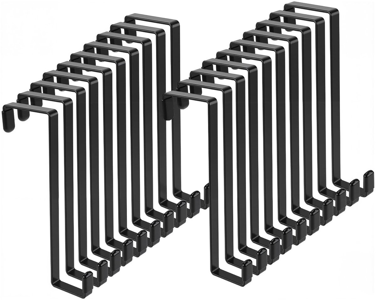 Solidchoice - 20 Stuks Z Over Deur Haken voor Kleding en Accessoires
