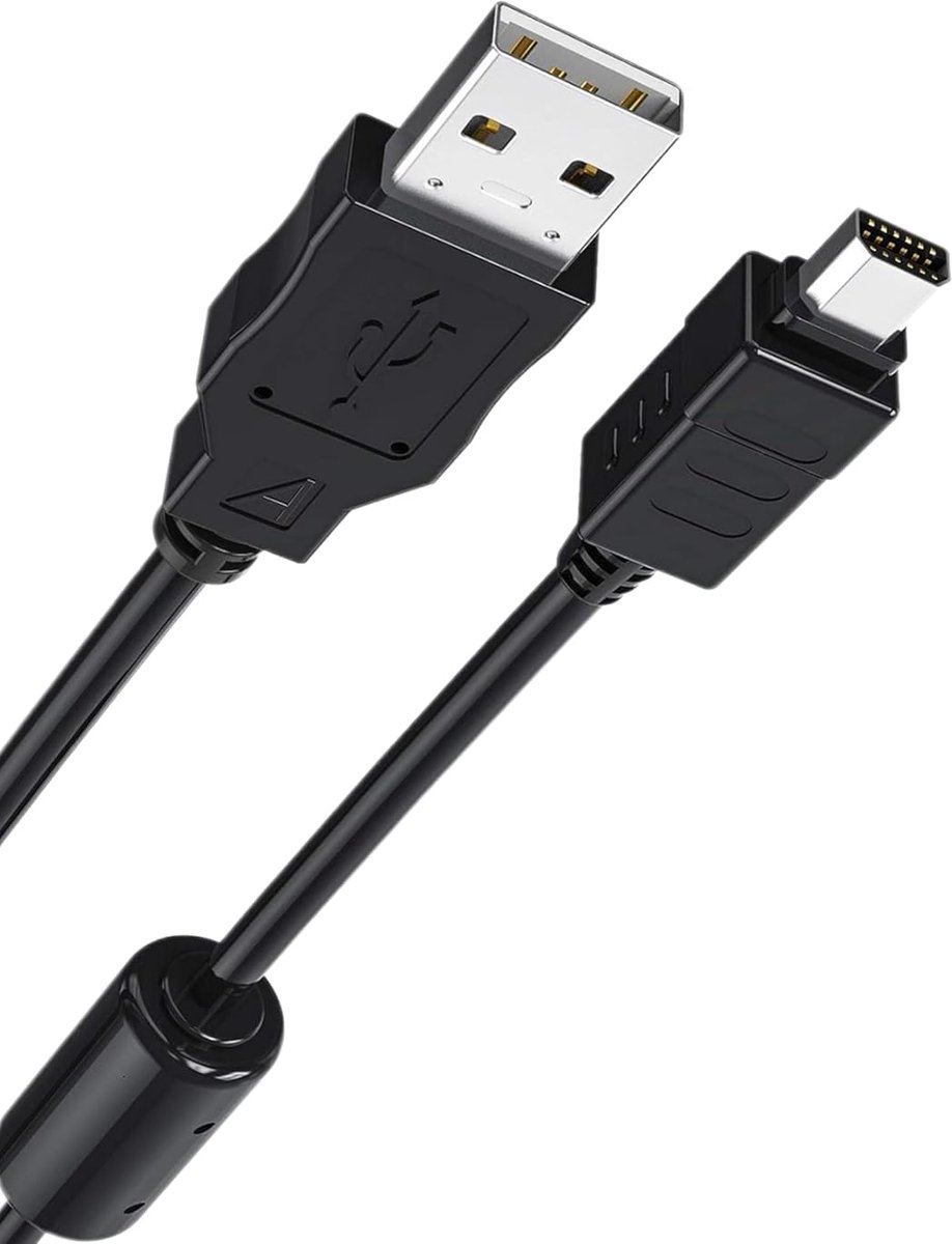 USB datakabel 150cm - compatibel met Olympus camera's - snelle gegevensoverdracht - ideaal voor fotograferen - ShopVlot