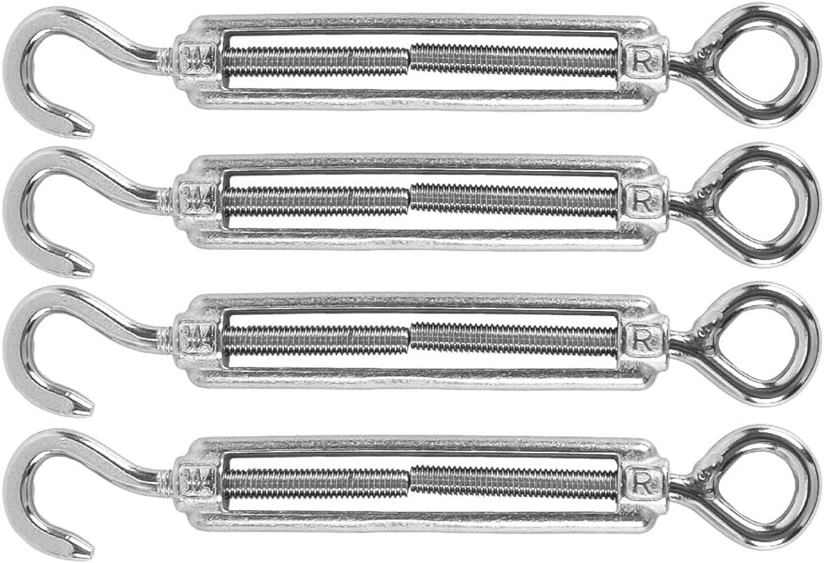 Kabelspanner 2-3 mm - roestvrij staal 304 - 4-pack - duurzame prestatie - ShopVlot