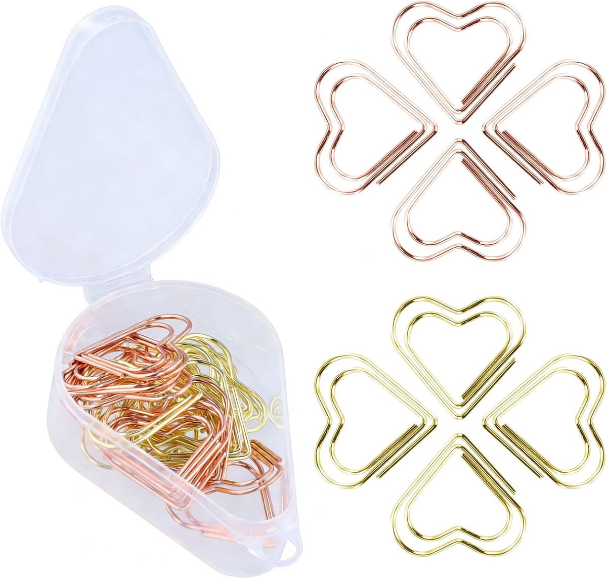 Paperclips druppelvorm - roestvrij metaal - duurzaam en stijlvol - ideaal voor documenten - ShopVlot