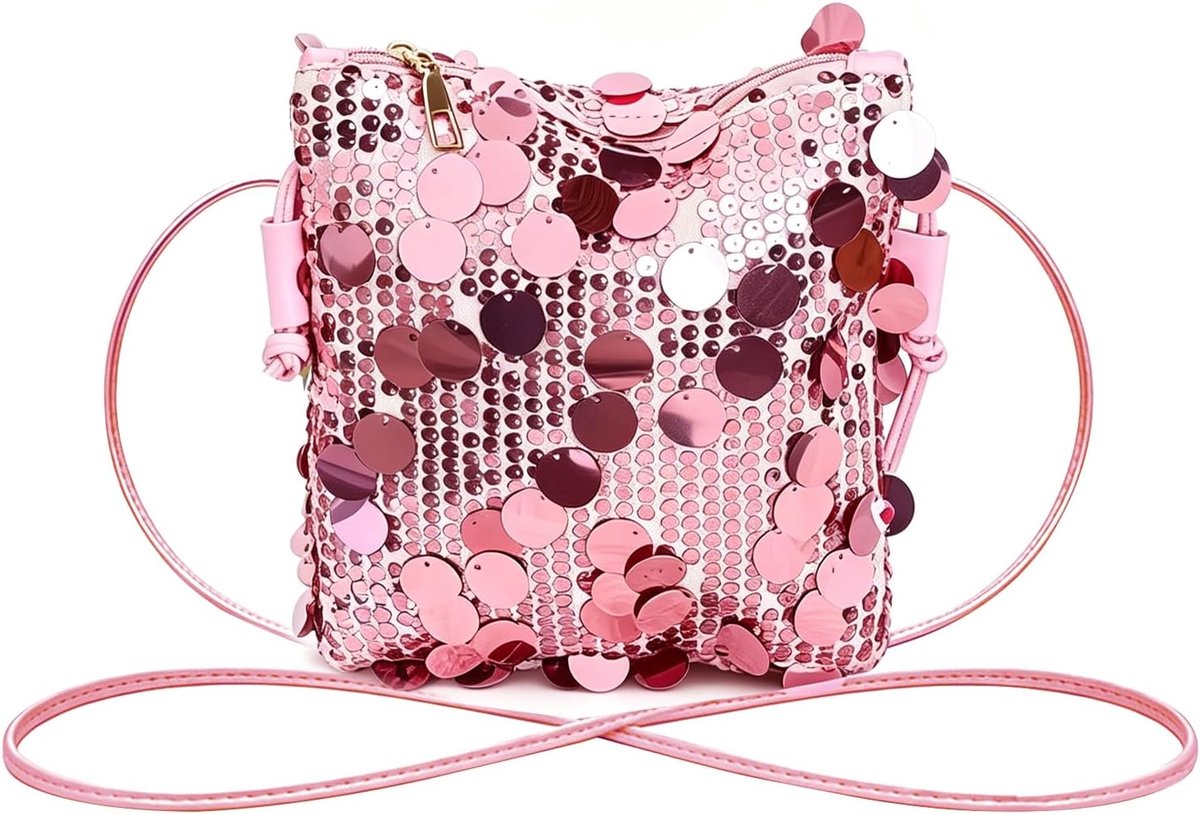 Handtas Glitter Sequins - Mini Clutch - Schoudertas voor Feest - Perfect voor Bruiloft - ShopVlot