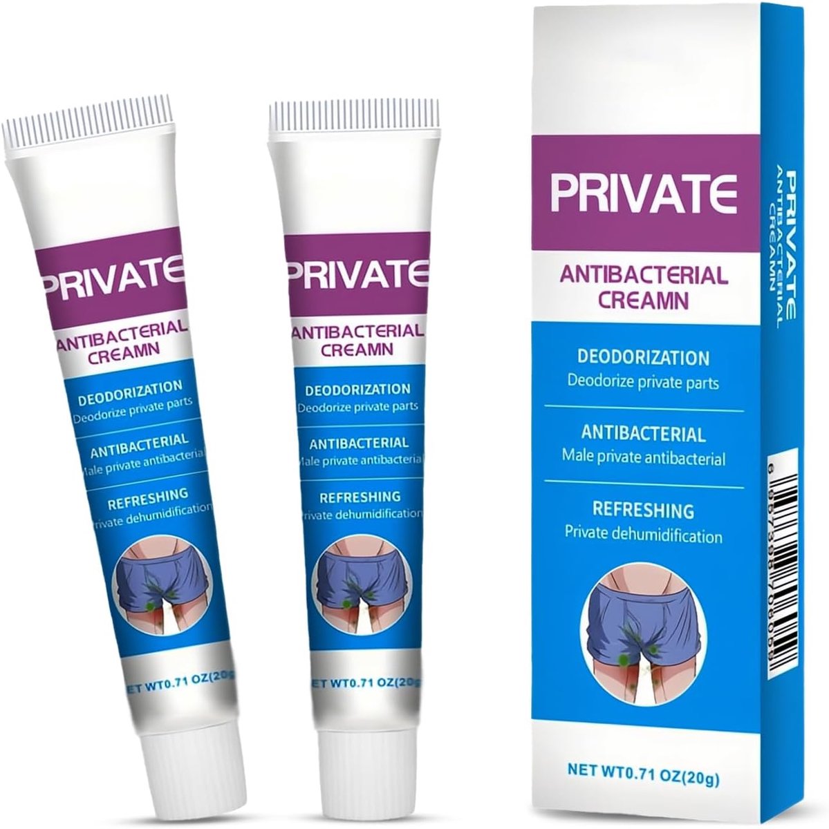 Antibacteriële crème intieme zone - tegen jeuk bij balanitis - verzachtend - verzorging voor mannen - ShopVlot