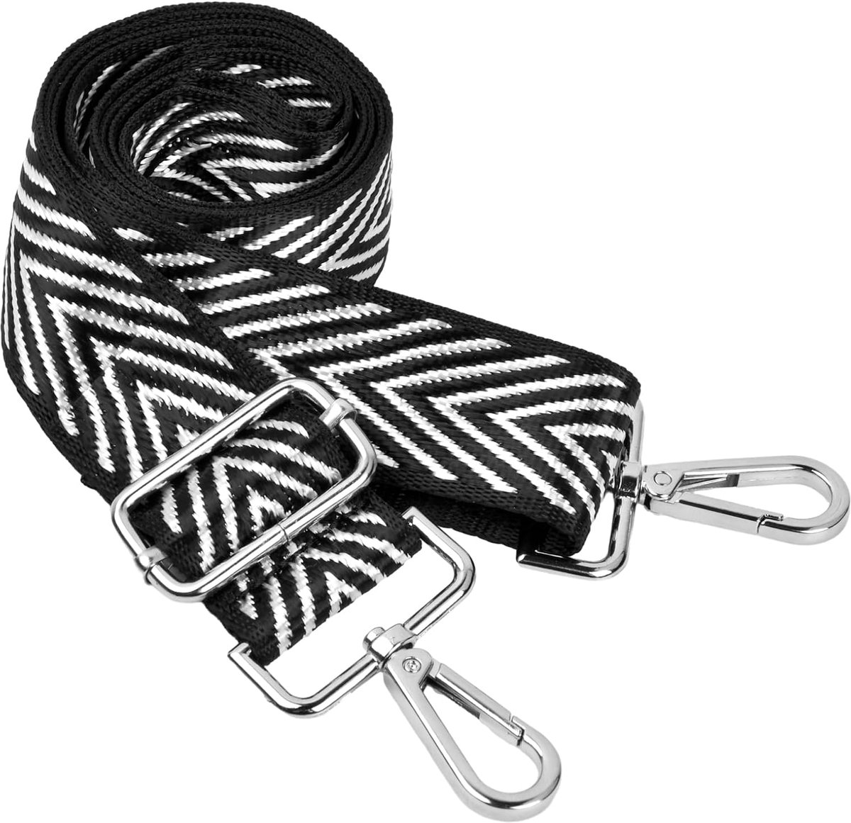 Handtasriem verstelbaar 70-140 cm - zwart - breedte 3,8 cm - comfortabel voor crossbody gebruik - ShopVlot
