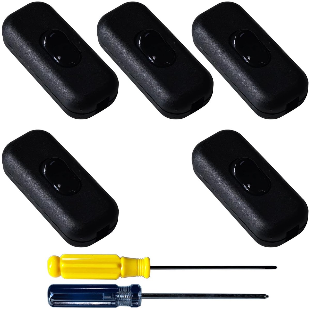 GTIWUNG Pack of 5, 6A, 250V, Black - ShopVlot