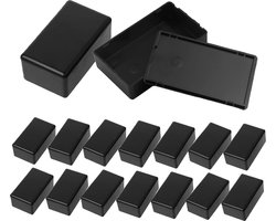 16pcs Small Junction Box, Waterproof Electronic Enclosure Black Plastic Enclosure 60x36x25mm Project Enclosure for DIY - ShopVlot