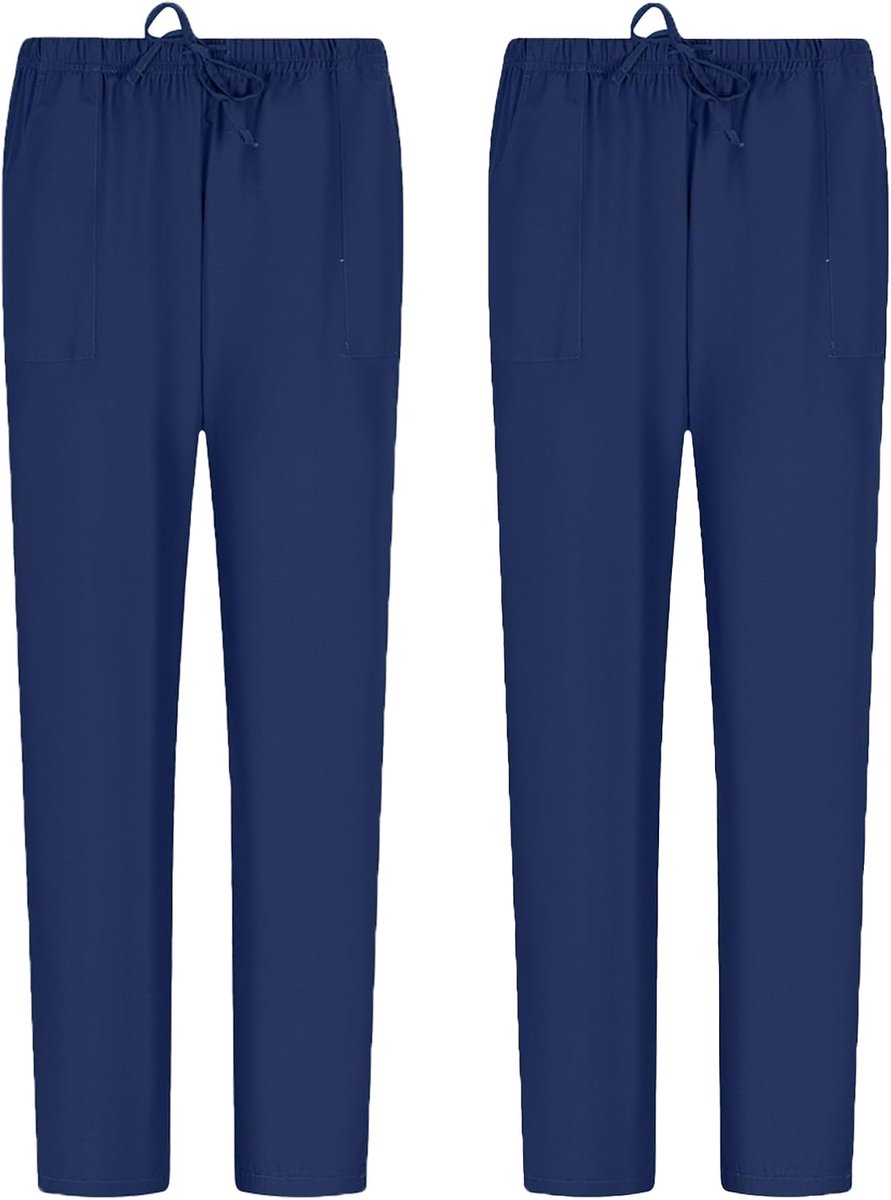 MISEMIYA - Pack 2 Pcs - PANTALÓN SANITARIOS UNISEX CINTURA ELÁSTICA UNIFORMEES SANITARIOS UNIFORMES MEDICOS UNFIROMES - ShopVlot