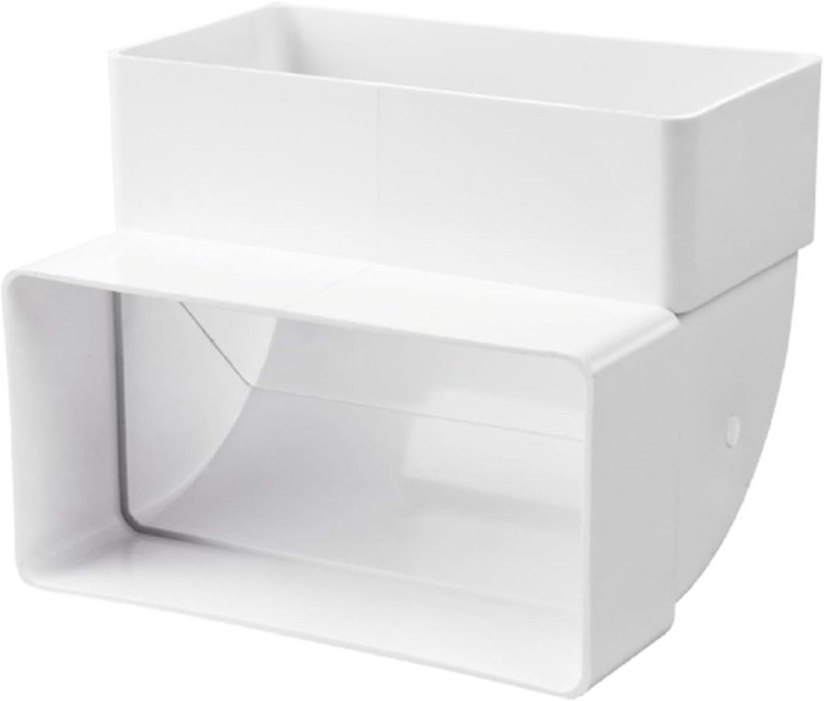 90° ventilation duct, 220 x 90 mm, rectangular pipe connection, angle 90 degrees, ventilation system, heating - ShopVlot