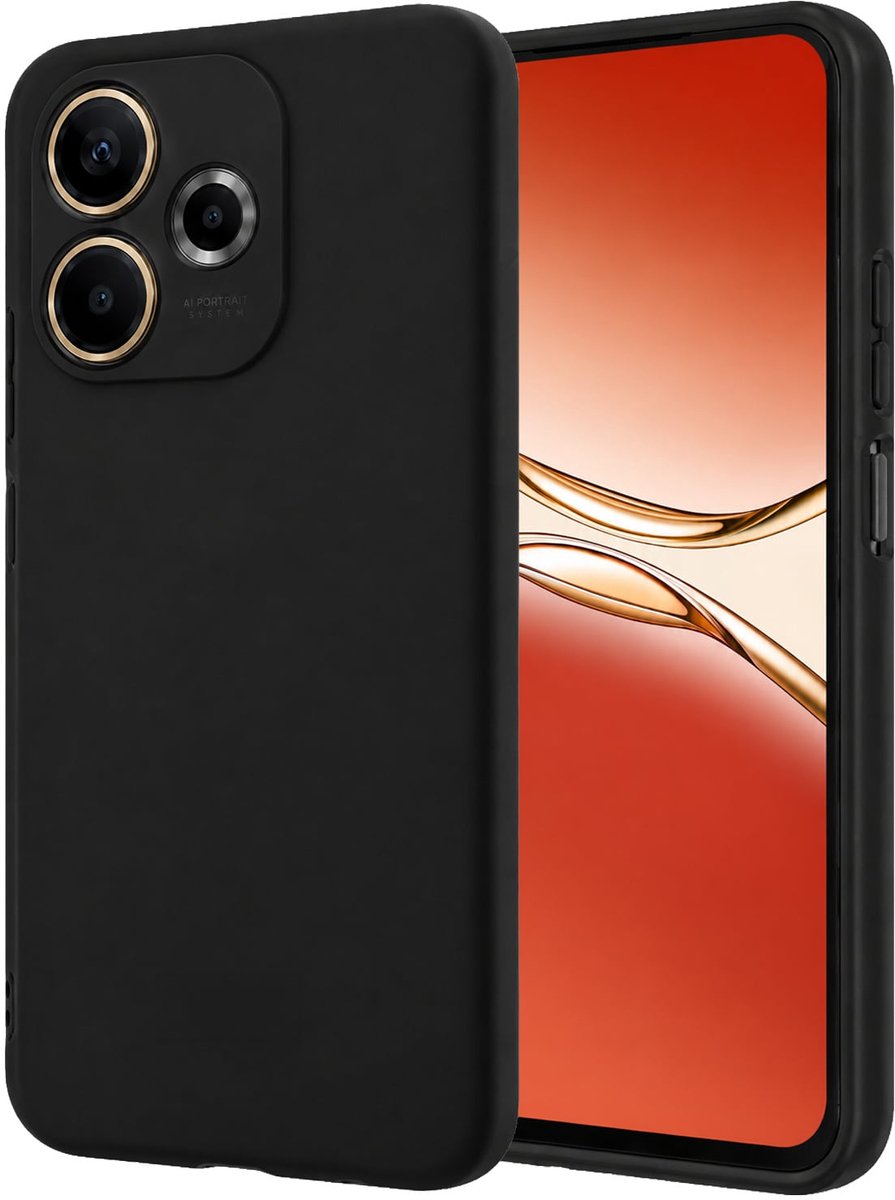 Hoesje - Geschikt voor OPPO A5 Pro - Sterk & Shockproof - Hoes Cover - Siliconen Case - Zwart