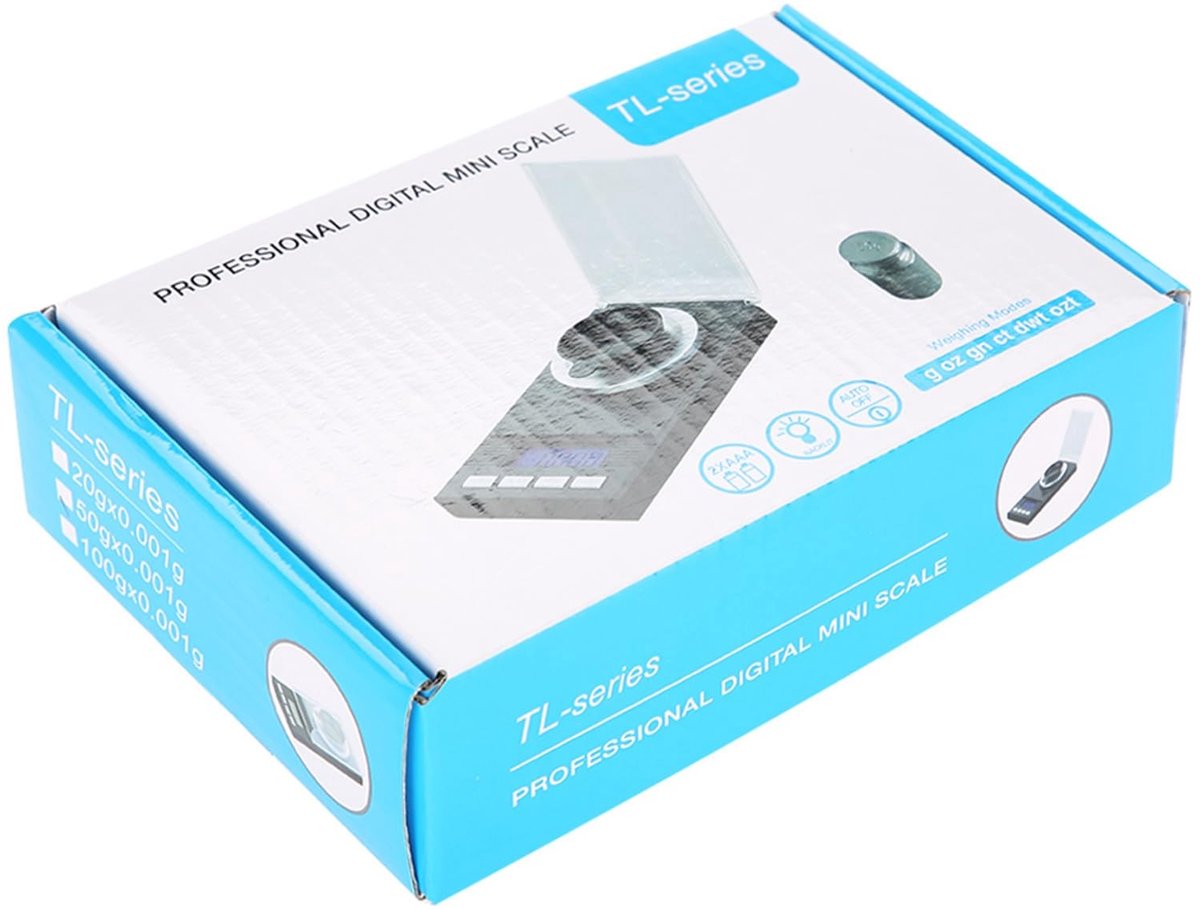 Solidchoice - Digitale Mini Draagbare Weegschaal met Hoge Nauwkeurigheid